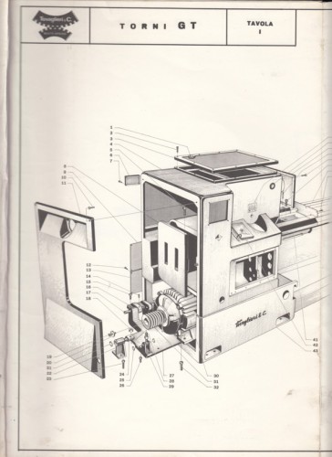 Manuale tornio Tovaglieri modello GT - Plastin Gold
